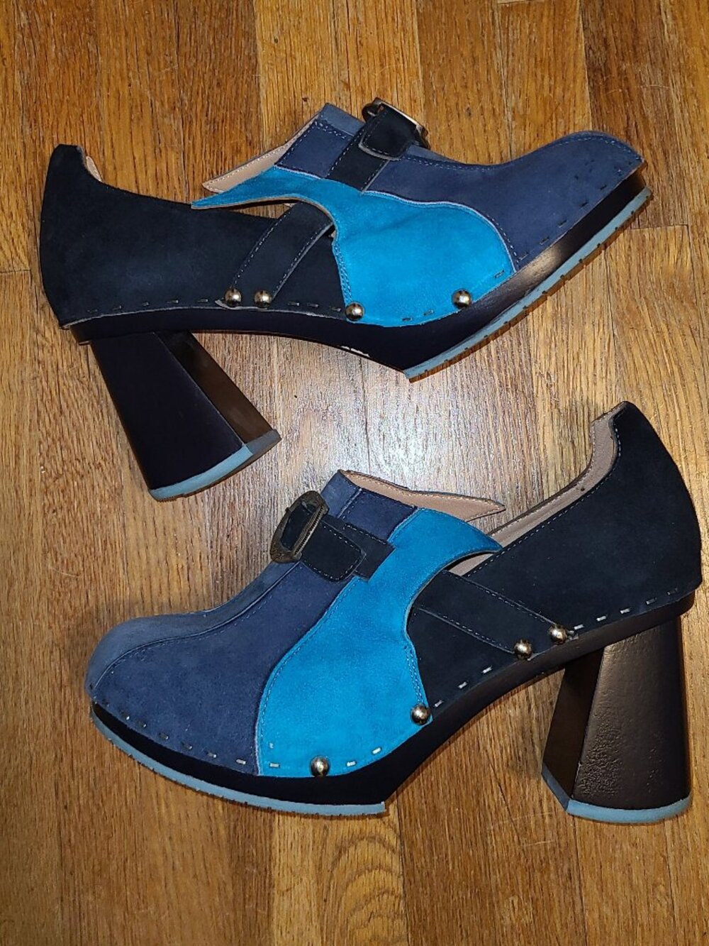 JOHN FLUEVOG Summer of Love Amor Vintage Inspired Suede Clog, Size 8.5